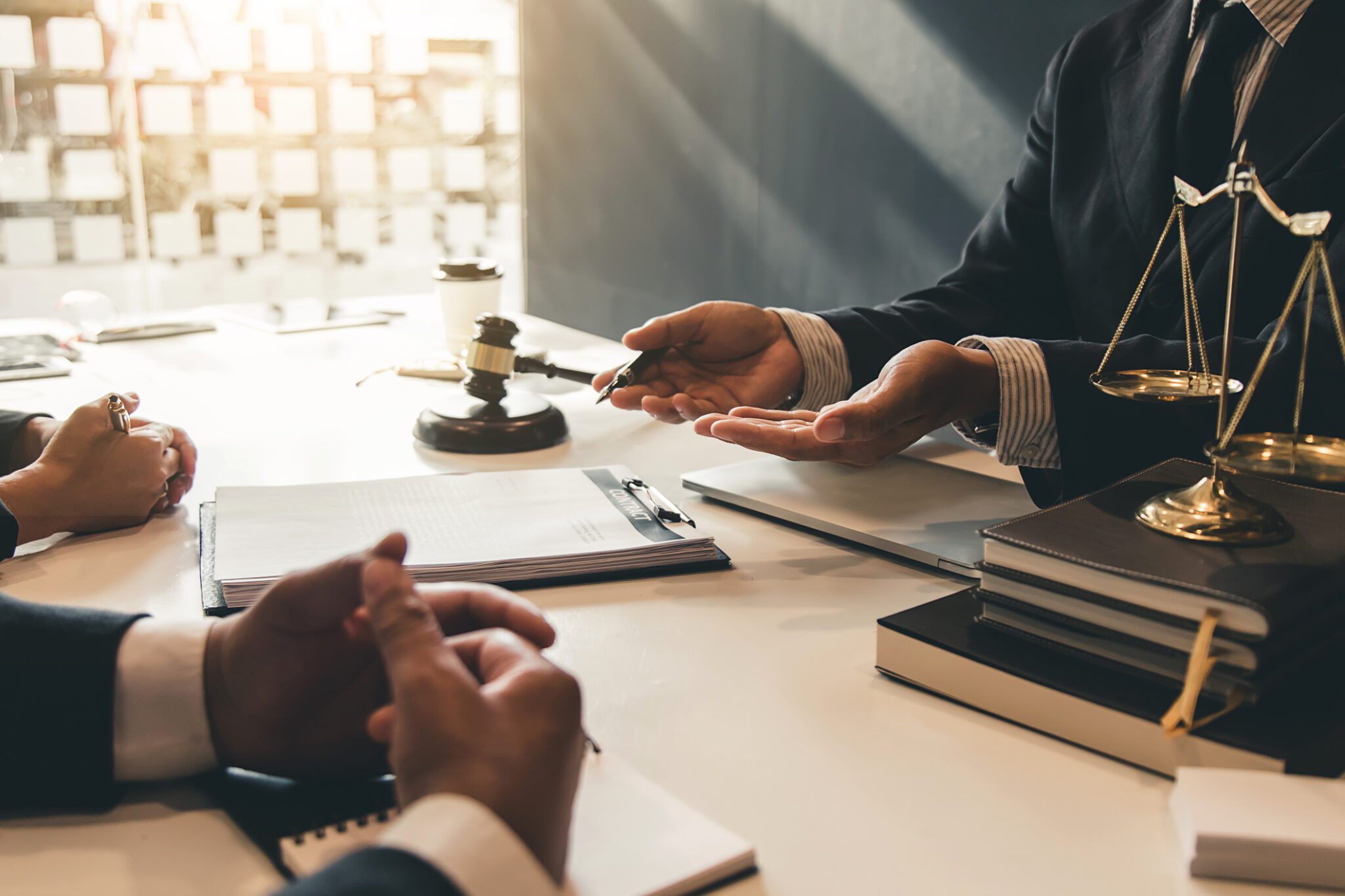 Lawyer give his customers signed a contract in the document. Consulting in regard to the various contracts Lawyer give his customers signed a contract in the document. Consulting in regard to the various contracts